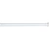 Wenko 19209100 Barra di Doccia Telescopica Ø 2 cm, Alluminio, Gomma, 2 x 2 cm, Bianco