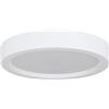 Eglo Lampada LED da soffitto Idun-E, illuminazione rotonda per cucina, ufficio, in plastica bianca, luce neutra, Ø 21 cm