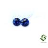 Sbi Gems 3.50 MM Naturale Zaffiro Blu Taglio Rotondo Paio 0.24 Cts Loose Certificato