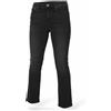 VICTORY GATE Jeans Donna W29 Nero Usato Denim Lavato Gonna a Campana Tasche