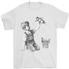 Gildan T-Shirt Uomo Supereroe Infermiere NHS Banksy 100% Cotone