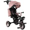 Momi Triciclo per bambini MoMi IVI, seduta girevole 360°, cinture a 3 punti, poggiapiedi, tettuccio parasole, ruote EVA, manubrio regolabile, borsa e cestino portaoggetti