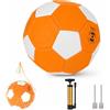 Mailfull Football Curve Ball - Pallone da Calcio Misura 5 con Pompa e Ago per il Gonfiaggio - Pallone a Effetto Flessibile ed Elastico (EVA/Gomma) per Allenamento Indoor e Outdoor
