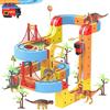 Flouricelline 108 blocchi magnetici Cube Track con blocco agnetico 3D con segnali stradali, fai da te Cube Track & include treni, giocattolo STEM, giocattolo creativo da costruzione, regalo per bambini dai 3 ai 12