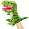 lilizzhoumax Dinosauro Peluche burattino a mano, Simulazione Animale Dinosauro Peluche, Simpatico gioco di ruolo, giocattoli interattivi per la prima educazione dei bambini, decorazione della casa