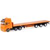 herpa modellino camion Volvo FH Gl. 2020 autotreno con semirimorchio telescopico Spedition Hollenhorst, miniatura in scala 1:87, pezzo da collezione, Made in Germany, plastica