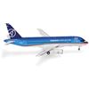 Herpa modello di aereo Sukhoi Civil Aircraft Superjet 100 - 97001 in scala 1:200 - modello di aereo, pezzo da collezione, miniatura deco, statuetta con supporto in metallo