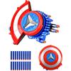 PIUMOJ Scudo Captain Launcher, America Shield Launcher, Scudo Difensivo, Scudo Giocattolo di Captain, Scudo Lanciatore, Lanciatore di Eroi, Giocattolo da Gioco di Ruolo Ragazzo