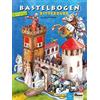 ATELIER COLOR Castello del cavaliere foglio artigianale con cavalli giocattoli di carta da ritagliare, artigianato per bambini da 6+ con figure cavaliere e principessa papertoys giocattoli di carta