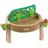 Dolu - Tavolo per Il Giardinaggio e la creatività in Sabbia e Acqua - Tavolo per attività o Giochi 4 in 1 con Scrivania e Lettino da Giardino per Bambini dai 2 ai 5 Anni - 80x80 cm