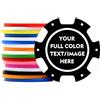 SuyanhGift 100 fiches da poker in plastica personalizzate, stampa con testo personalizzato, per Texas Hold'em Poker, club di carte o giochi di poker a tarda notte (stile 7)