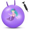 Blulu Palle Tramoggia da 60 cm Pallone Gonfiabile per Saltare Palla Gigante Rimbalzante con Pompa per Esercizi Interno Esterno Giochi Giardino (Sirena)