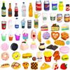 YAJIMAOY Cibo e bevande in miniatura in resina, set di giocattoli alimentari in miniatura, 1:12, accessori per la casa delle bambole, accessori per la cucina, accessori per bambole, mini bevanda alimentare