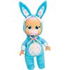 Cry Babies Tiny Cuddles Bunnies Brooks - Bambola bambino da 22,9 cm, piangono delle vere lacrime, pigiama a tema coniglio blu