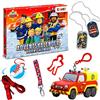CRAZE Pompiere Sam Calendario dell'Avvento per Bambini - Calendario dell'Avvento per Ragazzi con Vigili del Fuoco Giocattolo per Bambini