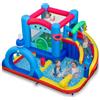 COSTWAY Castello Gonfiabile per Bambini, Casa Gonfiabile con Piscina, Cannone d'Acqua, Gioco con Anelli, Gioco a Bersaglio e Parete d'Arrampicata, Parco Acquatico da 3-12 Anni per Esterno