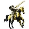 Generico Figura D'azione Del Cavaliere Medievale, Assemblaggio Fai-da-te Richiesto E Mobile Multi-snodato, Figura Di Cavalleria Da Collezione Con Cavallo Da Guerra Pesantemente Corazzato Per Ufficio, Libreria