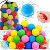 Generico 60 Pezzi Palline Acqua Riutilizzabili | Set Gavettoni Spugna Ricaricabili 6 Colori, Bombe D'Acqua A Rapido Assorbimento Per Giochi Piscina Spiaggia, Con Borsa A Rete Portatile Per Bambini 4-12 Anni