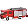 Herpa modello di camion Scania CP28 Crewcab veicolo antincendio Feuerwehr, in scala 1:87, pezzo da collezione, modello tedesco, statuetta plastica