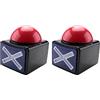 FutureHight 2 Pezzi Gioco Answer Buzzer, Gioco Buzzer Allarme Suono Pulsante di Gioco con Luce Trivia Quiz Got Talent Buzzer Giocattolo