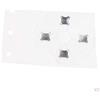 Qianly 2 Pulsanti Elettrici in Metallo Conduttivi Adesivi D-Pad