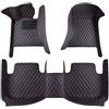 VIPOEX Auto Tappetini Per Jeep Wrangler TJ 1997-2006, Impermeabile Copertura Completa Antiscivolo Protezion Tappeto Moquette Accessori Interni,Black-red