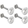 Asyduey 4X Quick Release Push Hood Latch Button Car Pin Bonnet Lock Fermo per Paraurti Fermi