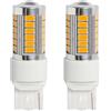 A2ZWORLD 2Pcs LED T20 7440 W21W Canbus, Lampada per Auto Camion 12V 24V, 33 SMD 5730 3W 280lm,Filamento Singolo, 61mm (W21YW Giallo Ambra)