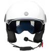 Befast - Jet Rapid Connect III - Casco Moto e Scooter con Interfono Integrato, Ampia Visiera Antigraffio e Occhialino Parasole a Scomparsa, Colore Bianco, Taglia M