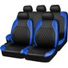YLZFKGLQ Copri sedili Auto, per Renault Clio 5 Clio 4 Clio 3 Estate 2001-2024 Impermeabile Coprisedile Set in Pelle PU Protezioni Sedili Copri Sedili Anteriori Posteriori Accessori,E