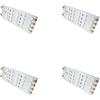 LEDLUX 4 Pezzi Pannello Plafoniera LED Flessibile 24V 8W, Bianco Caldo 3000K, Luce Abitacolo 10X4cm, Lampada LED per Cabina Camion, Cassone, Barca, Camper e Furgone 24V