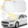 Aonveki Parasole Auto Parabrezza Interno, Parasole per Parabrezza Anteriore, Pieghevole Parasole Auto Interno, Protezione dai Raggi UV per Veicoli Compatti, 136 x 65 cm