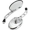 GANGCXV Per Suzuki Per Burgman 400 650 GS 250 300 500 550 1000 1100 Specchietti Retrovisori Laterali Ovali Da 10 Mm Per Moto Manubrio Specchi Laterale