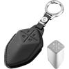 Jinhon Custodia per chiave auto, in pelle, adatta per Changan Deepal S7 SL03 S07 G318 Unit UNIK CS35 Plus CS55 Plus CS75, custodia per chiavi, nero