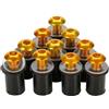 YQSD Kit Bulloni E Viti Per Carenatura Per Suzuki GSXR GSX-R 600 750 1000 K1 K2 K3 K4 K5 K6 K7 K8 K9 K11 M5, Dadi Per Parabrezza Bulloni della carena(Oro)