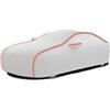 LTWHLLLP Telo Macchina Copriauto Antigrandine per VW Polo R-Line, Copri Auto Anti Grandine Imbottito, Esterno Impermeabile Traspirante Anti-UV Pioggia Neve Freddo L414