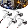 DREAMIZER 4 x Indicatori di Direzione Mini Frecce Fanali Impermeabile Antiurti per Moto Bobber Scooter Cruiser Quad Off Road.