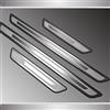 YNQP 4 Pezzi Auto Acciaio Inox Battitacco Piastre di Protezione, per Kia Picanto III 2023 2024 2025 Accessori di Stile,B