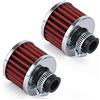 PTNHZ RACING PTNHZ Universale 2 PZ 12mm Auto Cono Mini Olio Filtro di Aspirazione Dell'aria Carter Coperchio Della Valvola di Sfiato Filtro Flusso Filtri Aria