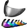 PSLER Visiera per HJC i70 i10 HJ-31,Visiera Colorata Accessori per Casco da Moto Ricambio(Aurora Trasparente Argento)