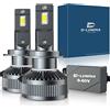 CARALL Kit Full Led Ultra Mini, 12V 24V 130W 13000 Lumen 6000K, IP67 4 Volte Più Luminoso, 100% Canbus (LED H7)
