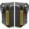BLACK DOVES GRAPHICS 2pz ADESIVI RIFRANGENTI compatibili con Motorrad R 1200 1250 1150 F 800 650 F700 GS A R1200GS R1200 per Touratech Motorcycle Aluminium Panniers VALIGIE LATERALI (giallo)