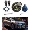 D'ANGELO 1988 Kit Ruotino di Scorta 17 compatibile con Lexus UX con Cric, Chiave, Guanti e Sacca