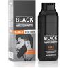 WAONIQ Shampoo allo zenzero 250 ml per capelli neri, shampoo per tingere rapidamente i capelli neri, shampoo con estratto naturale di zenzero, nutriente e protettivo