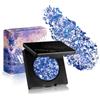 Afflano Ombretti Glitter Duocromo con Effetto Cangiante Blu-Rosa-Bianco - Pigmenti Intensi Multicolor, Formato Compatto Portatile, Ombre Traslucidi Lunga Durata per Makeup Professionale