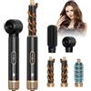 Anluomafuy 5 in 1 Spazzola Asciugacapelli Air Styler, Ferro Arricciacapelli Automatico con Tecnologia Ioni, 3 Temperature, 5 Accessori, Set Air Styler per Capelli Ricci, Volumizzante, Lisciante