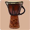 Simandra Djembe | intagliato 15 cm | Bongo africano tamburo elaborato intaglio
