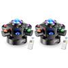 Yespick 2 luci da discoteca, 150 W, con sfera da discoteca, DMX512, 6 luci a bassa luce, effetto stroboscopico, per feste, famiglia, matrimonio, compleanno