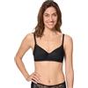 Playtex Reggiseno Senza Ferretto Spacer Donna x1, Nero, 40/6C