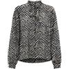 ONLY Onlnova Life Vis L/S Monica Top, Nero, XL